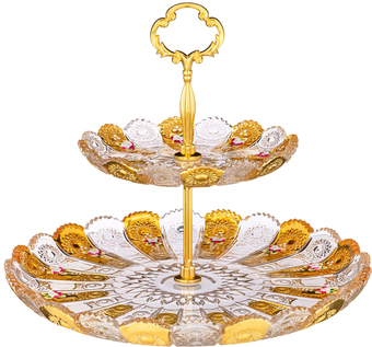 Этажерка для фруктов Lefard Gold Glass 195-161