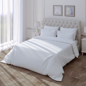 Постельное белье Verossa Stripe 1.5сп Royal VRT 1565 00бел ST13 23