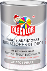 Olecolor Для бетонных полов алкидно-уретановая 2.7 кг (белый)