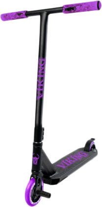 Трюковый самокат Haevner Viking (черный/фиолетовый)