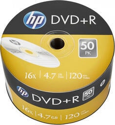 DVD-R диск HP 4.7Gb 16x HP в пленке 50 шт. 69305