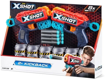 Бластер игрушечный Zuru X-Shot Ексель – Дабл Кикбек 36202