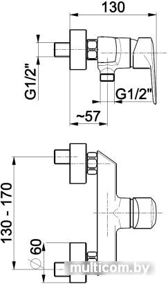 Смеситель Armatura German 4516-010-00