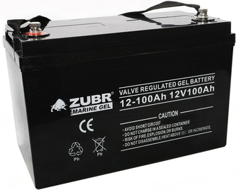 Лодочный аккумулятор Zubr Marine Gel (100 А·ч)