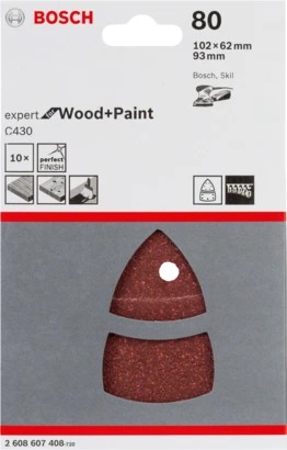 Набор шлифлистов Bosch C430 Expert Wood and Paint 2608607408