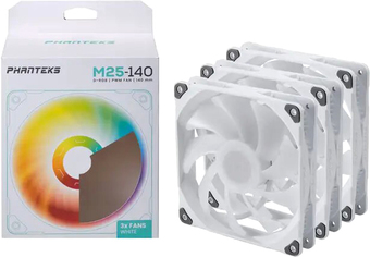 Набор вентиляторов Phanteks M25-140 D-RGB PH-F140M25_DRGB_PWM_WT01_3P