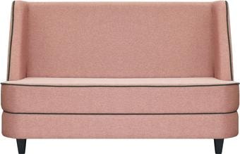 Диван Brioli Рико двухместный (рогожка, J11 розовый)