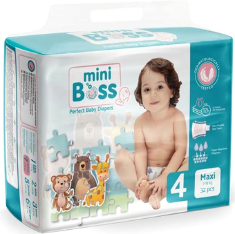 Подгузники Mini Boss Twin Maxi 4 MBT-04 (32 шт)