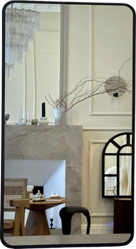 Зеркало с подсветкой eMZe Smartphone 50x100 LED.UV.SMART.50.100.CHE (черный)