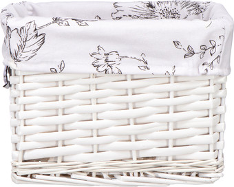 Корзина Natural House Цветы EW-90LM-M (белый)