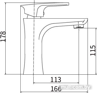 Смеситель PLstart PL1005-15