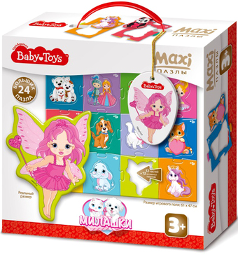 Мозаика/пазл Baby Toys Maxi. Милашки 02509