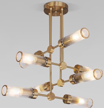 Подвесная люстра Евросвет 60166/8 (латунь)