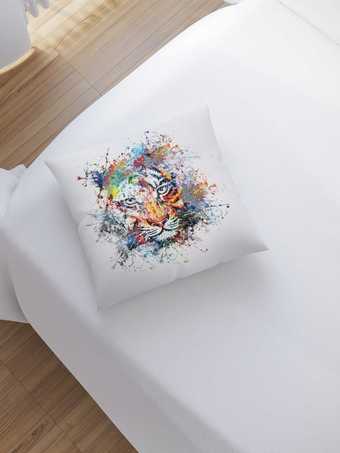 Чехол на подушку JoyArty Тигровые краски sl_2772