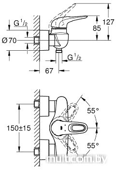 Смеситель Grohe Eurostyle 33590LS3