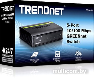 Коммутатор TRENDnet TE100-S5 (Version v3.0R)