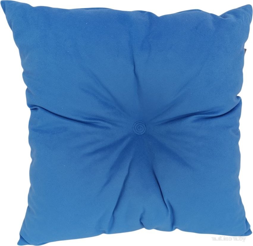 Декоративная подушка Sled Квадратная 40x40x12 (синий)