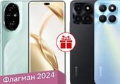 Смартфон HONOR 200 Pro 12GB/512GB международная версия (океанический голубой) и смартфон HONOR X6a 6GB/128GB по акции