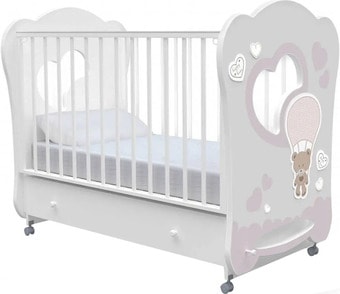 Классическая детская кроватка Nuovita Stanzione Cute Bear Swing (белый)