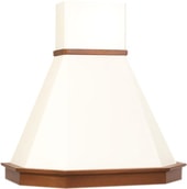 Кухонная вытяжка Elikor Камин Грань 90П-650-П3Л (бежевый/дуб коричневый)