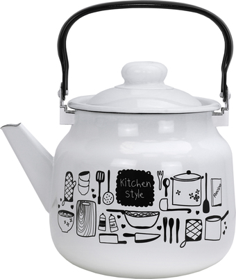 Чайник без свистка Эмаль 01-2711/4М (kitchen)