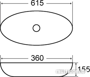 Умывальник Melana MLN-7811A 61.5x36