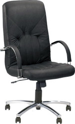 Кресло Новый Стиль Manager steel chrome SP-A (черный)