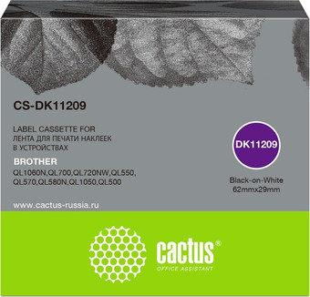 Картридж CACTUS CS-DK11209 (аналог Brother DK11209)