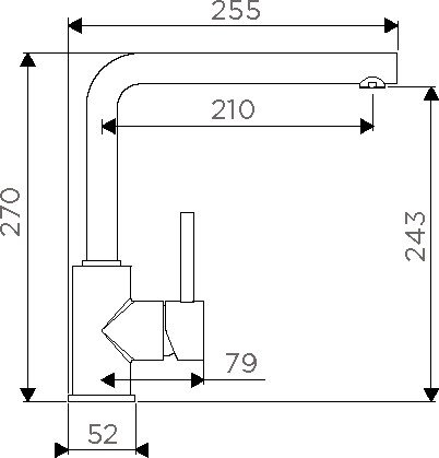 Смеситель Omoikiri Nakagawa-SA (бежевый)