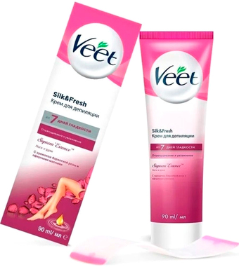 Крем Veet с ароматом бархатной розы и эфирными маслами 90 мл