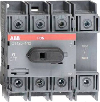 Выключатель нагрузки ABB OT125F4N2 125А 4P 5.5M 1SCA105051R1001