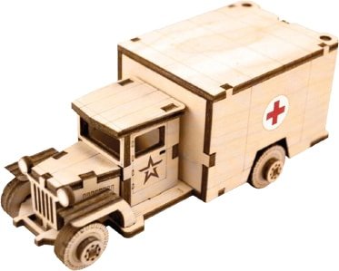 3Д-пазл Армия России Грузовичок Медицинский TY339-A25