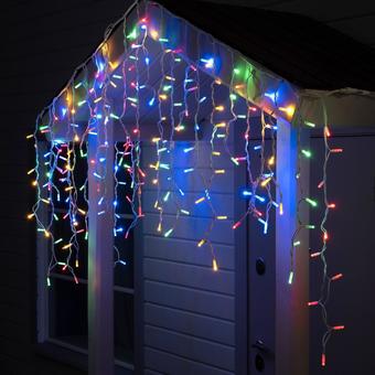 Бахрома Luazon 3x0.9 м 232 LED 5204448 (белый каучук провод, мульти)