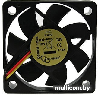 Кулер для корпуса Gembird D50BM-12AS