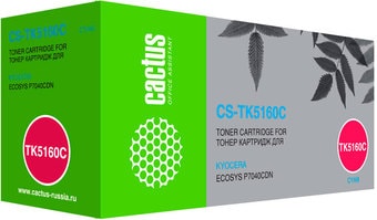 Картридж CACTUS CS-TK5160C (аналог Kyocera TK-5160C)