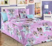 Постельное белье Rustorg 1.5сп 1100Х Глянец 1 (розовый)