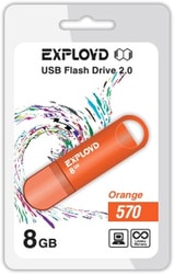 USB Flash Exployd 570 8GB (оранжевый)