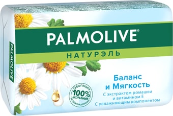 Косметика по уходу за телом Palmolive Мыло Натурэль Баланс и мягкость с экстрактом ромашки 90 г