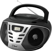 Портативная аудиосистема BBK BX193U (черный/серебристый)