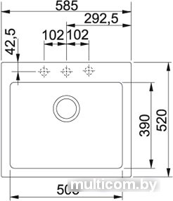 Кухонная мойка Franke MRG 610-58 (оникс)