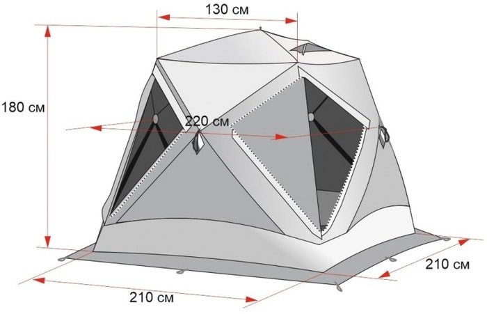 Палатка Лотос Куб 3 Классик Термо