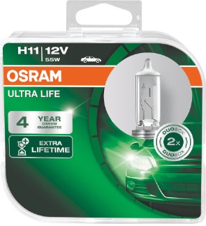 Галогенная лампа Osram H11 Ultra Life 2шт