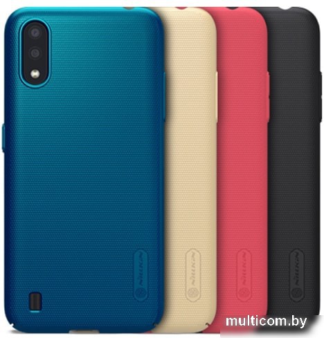 Чехол Nillkin Super Frosted Shield для Samsung Galaxy A01 (красный)