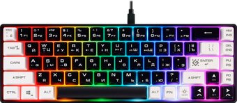 Клавиатура Defender Aris GK-349 (черный/белый)