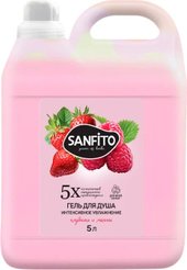 Sanfito Гель для душа Клубника и малина Интенсивное увлажнение (5 л)