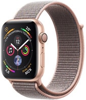 Умные часы Apple Watch Series 4 44 мм (алюминий золотистый/нейлон розовый песок)