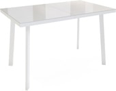 Обеденный стол Listvig Фин 120-152x70 (латте/белый)