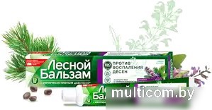 Зубная паста Лесной Бальзам С экстрактом шалфея и алоэ-вера на отваре трав (75 мл)