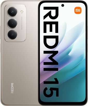 Телефон Xiaomi Redmi 15 4G 6GB/128GB европейская версия (титановый)
