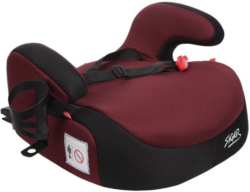 Детское сиденье Siger Fix Lux KRES3998 (спелая вишня)